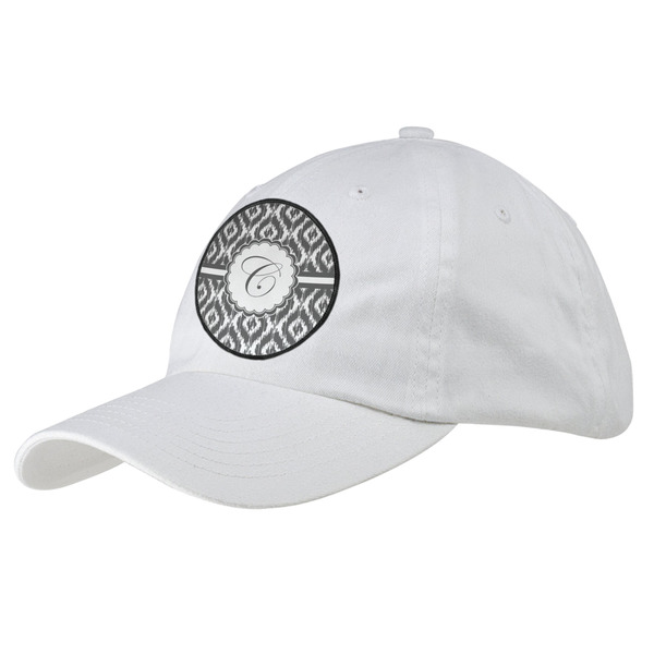 Custom Ikat Baseball Cap - White (Personalized)