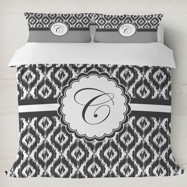 Custom Ikat Duvet Cover Set - King (Personalized)