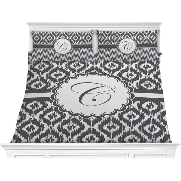 Custom Ikat Comforter Set - King (Personalized)