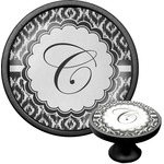 Ikat Cabinet Knob (Black) (Personalized)