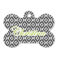 Ikat Bone Shaped Dog ID Tag (Personalized)