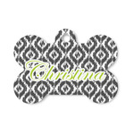 Ikat Bone Shaped Dog ID Tag - Small (Personalized)