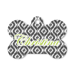Ikat Bone Shaped Dog ID Tag - Small (Personalized)