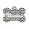 Ikat Bone Shaped Dog ID Tag - Small (Personalized)