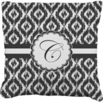 Ikat Faux-Linen Throw Pillow 18" (Personalized)