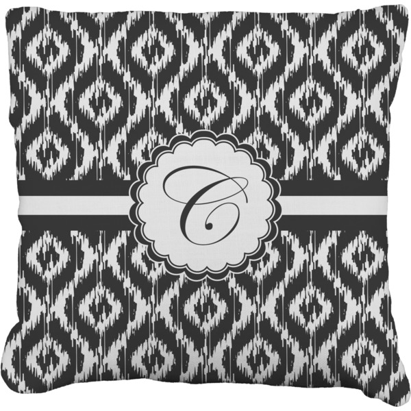 Custom Ikat Faux-Linen Throw Pillow 20" (Personalized)
