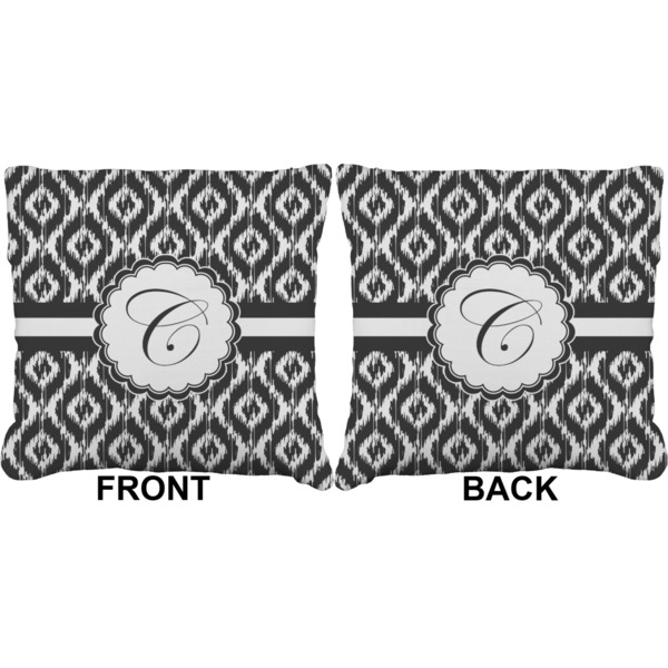 Ikat Burlap Pillow Approval