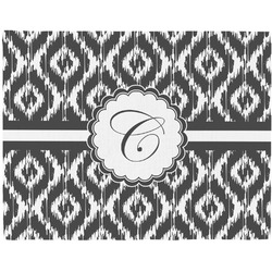 Ikat Woven Fabric Placemat - Twill w/ Initial