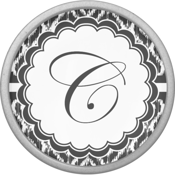 Ikat Cabinet Knob - Nickel - Front