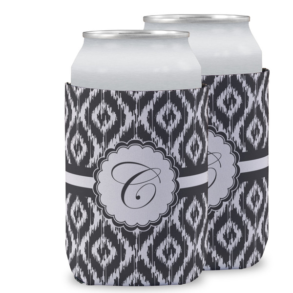 Custom Ikat Can Cooler (12 oz) w/ Initial