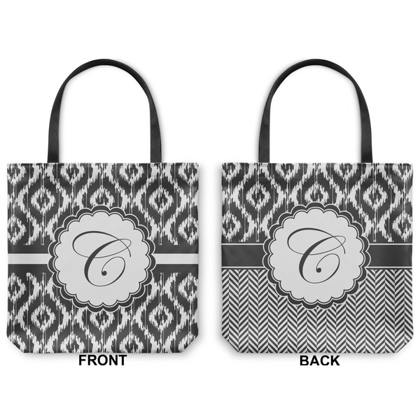 Ikat Canvas Tote - Front and Back
