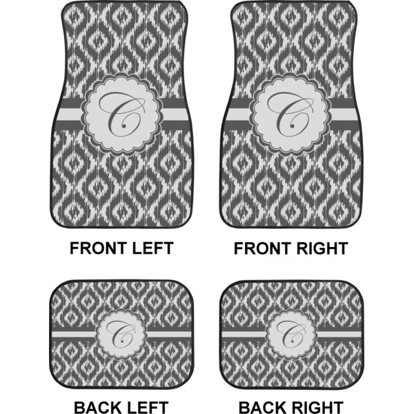 Ikat Car Floor Mats Set (2F + 2B)