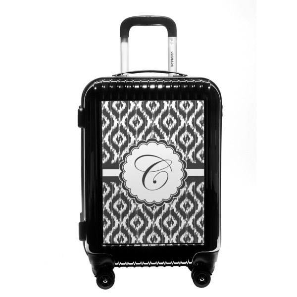Custom Ikat Carry On Hard Shell Suitcase (Personalized)