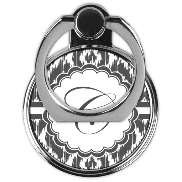 Ikat Cell Phone Ring Stand & Holder - Front (Collapsed)