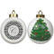 Ikat Ceramic Christmas Ornament - X-Mas Tree (APPROVAL)