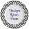 Ikat Ceramic Dinner Plates (Set of 4) (Personalized)