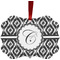 Ikat Christmas Ornament (Front View)