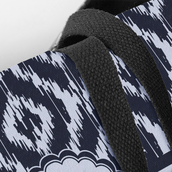 Ikat Closeup of Tote w/Black Handles