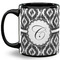 Ikat 11 Oz Coffee Mug - Black (Personalized)
