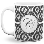 Ikat 11 Oz Coffee Mug - White (Personalized)