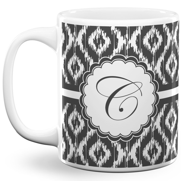 Custom Ikat 11 Oz Coffee Mug - White (Personalized)