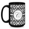 Ikat Coffee Mug - 15 oz - Black