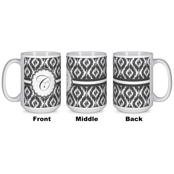 Ikat Coffee Mug - 15 oz - White APPROVAL