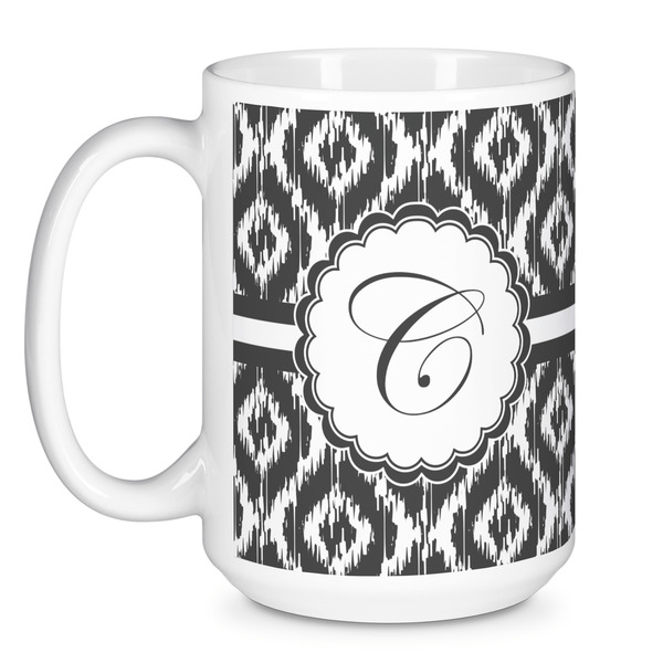 Ikat Coffee Mug - 15 oz - White