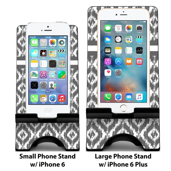 Ikat Compare Phone Stand Sizes - with iPhones