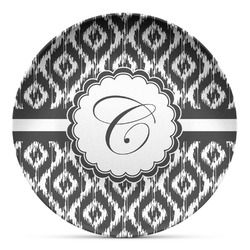 Ikat Microwave Safe Plastic Plate - Composite Polymer (Personalized)
