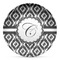 Ikat Microwave Safe Plastic Plate - Composite Polymer (Personalized)