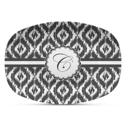 Ikat Plastic Platter - Microwave & Oven Safe Composite Polymer (Personalized)