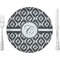 Ikat 10" Glass Lunch / Dinner Plates - Single or Set (Personalized)