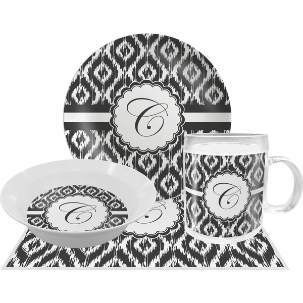 Ikat Dinner Set - 4 Pc (Personalized)