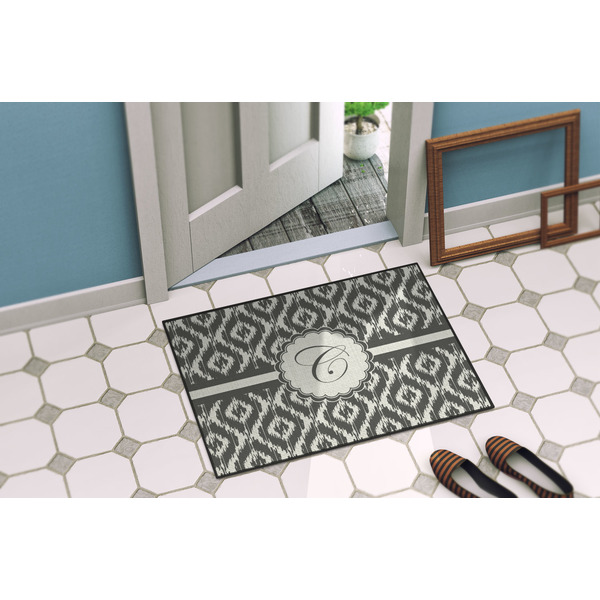 Ikat Door Mat Lifestyle