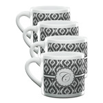 Ikat Double Shot Espresso Cups - Set of 4 (Personalized)