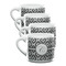 Ikat Double Shot Espresso Mugs - Set of 4 Front