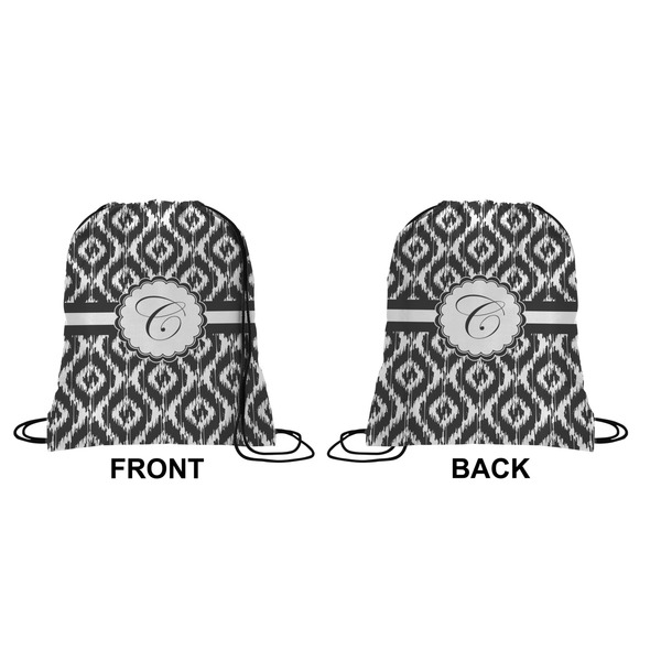 Ikat Drawstring Backpack Front & Back Small