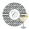 Ikat Printed Drink Topper - 3.25" (Personalized)