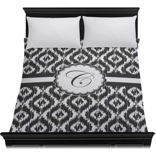 Ikat Duvet Cover - Queen - On Bed - No Prop