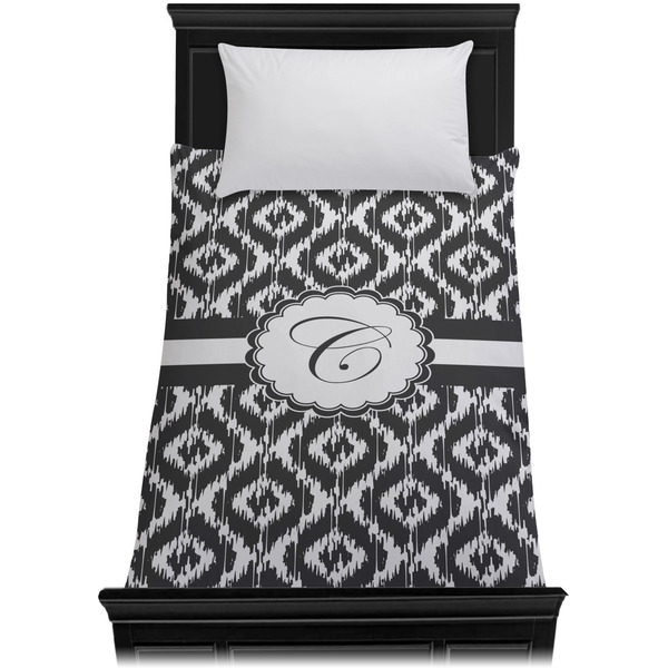 Ikat Duvet Cover - Twin XL - On Bed - No Prop