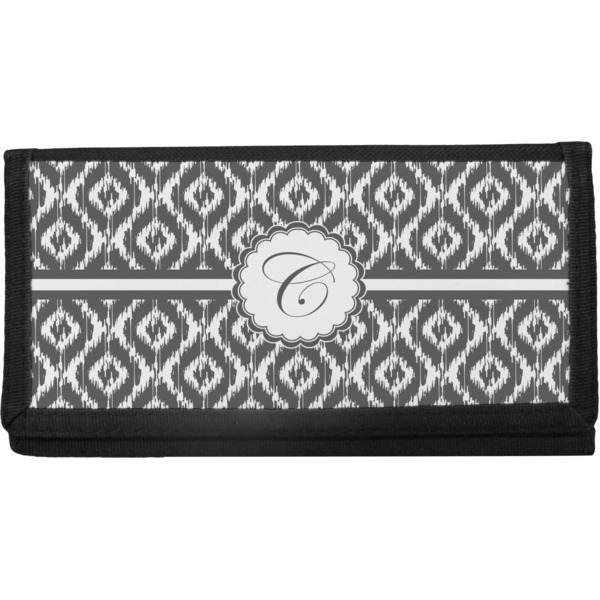Custom Ikat Canvas Checkbook Cover (Personalized)