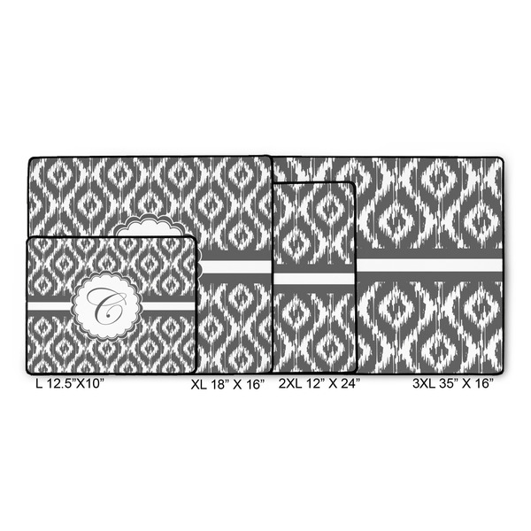 Ikat Gaming Mats - SIZE CHART