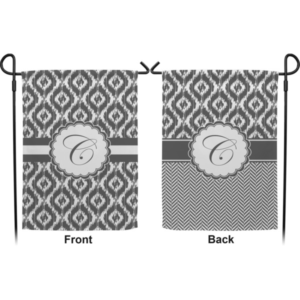Ikat Garden Flag - Double Sided Front and Back