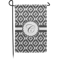 Ikat Small Garden Flag - Double Sided w/ Initial