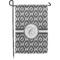 Ikat Small Garden Flag - Single Sided w/ Initial