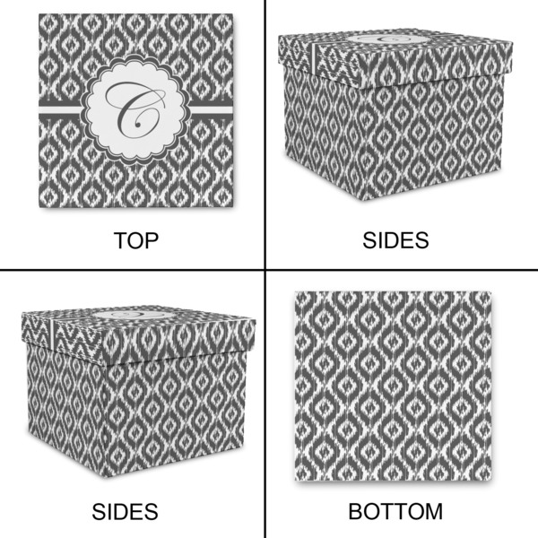 Ikat Gift Boxes with Lid - Canvas Wrapped - X-Large - Approval
