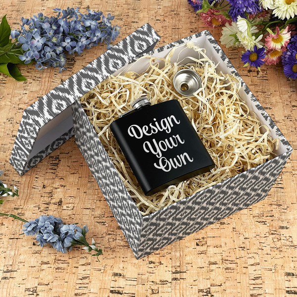 Ikat Gift Boxes with Lid - Canvas Wrapped - X-Large - In Context