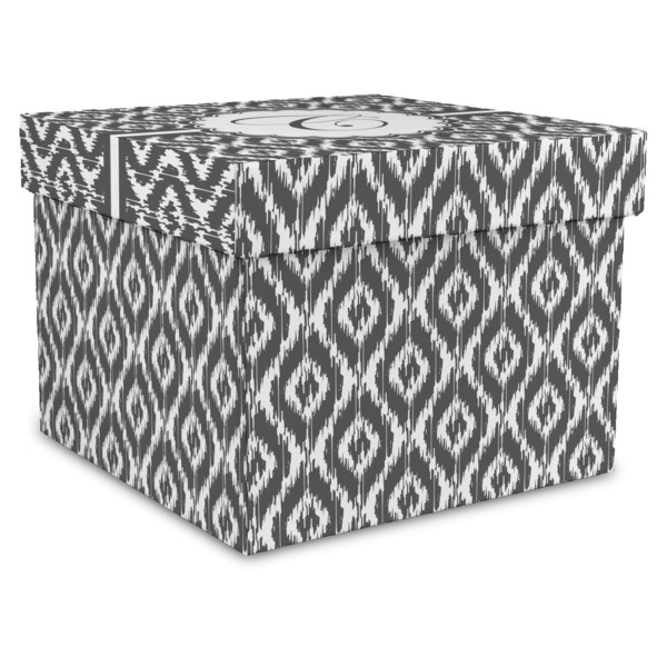 Custom Ikat Gift Box with Lid - Canvas Wrapped - XX-Large (Personalized)