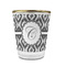 Ikat Glass Shot Glass - 1.5 oz - with Gold Rim - Set of 4 (Personalized)